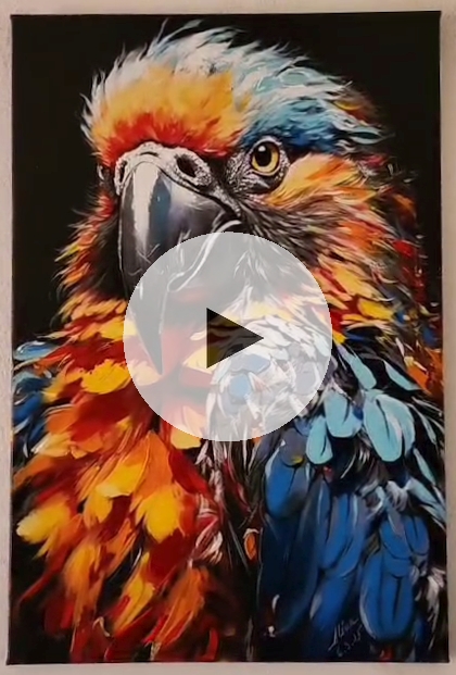ArteDiAlina.com painting: Keep my eyes on you